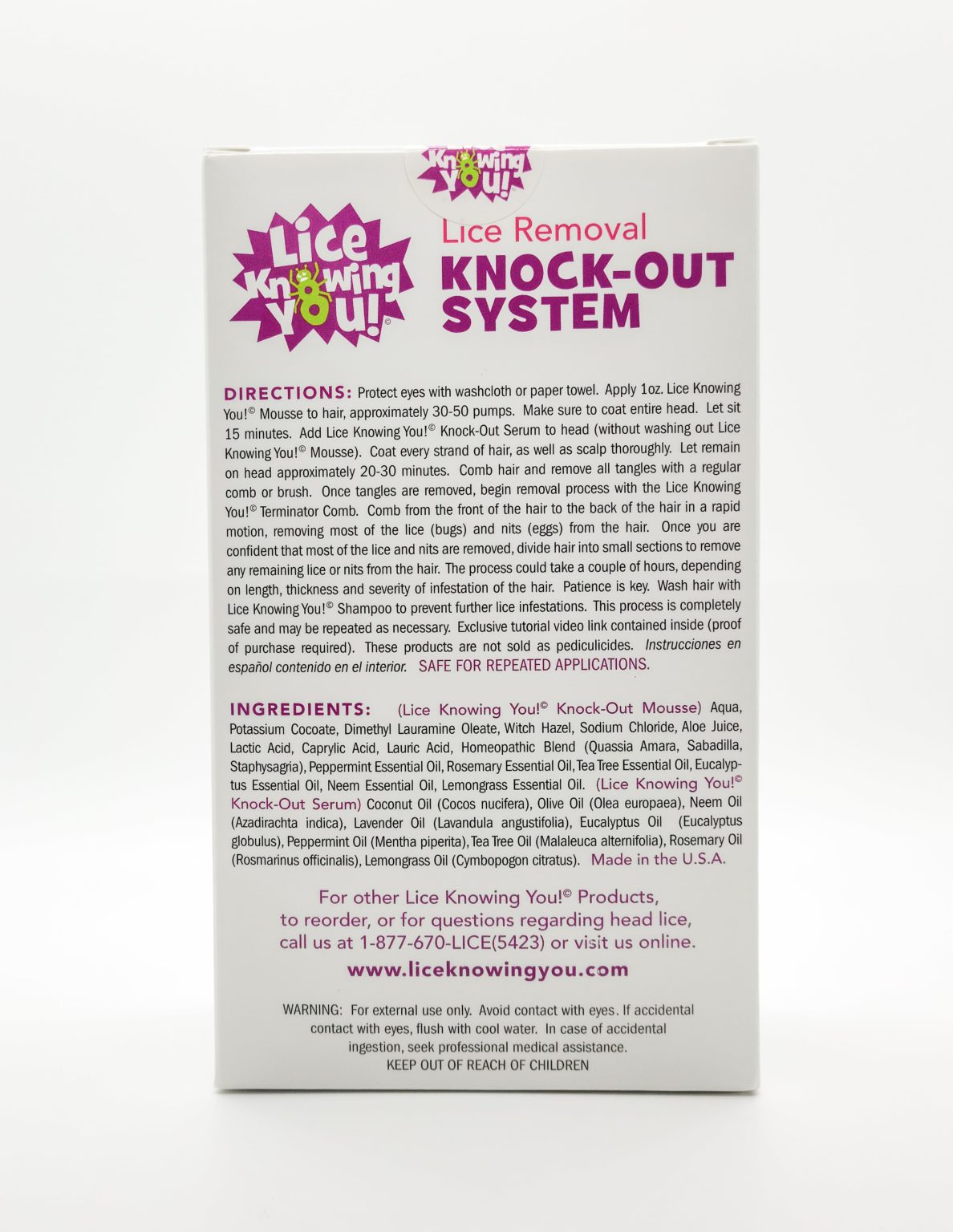 AtHome Lice Treatment Top Rated Natural Product Lice Knowing You®